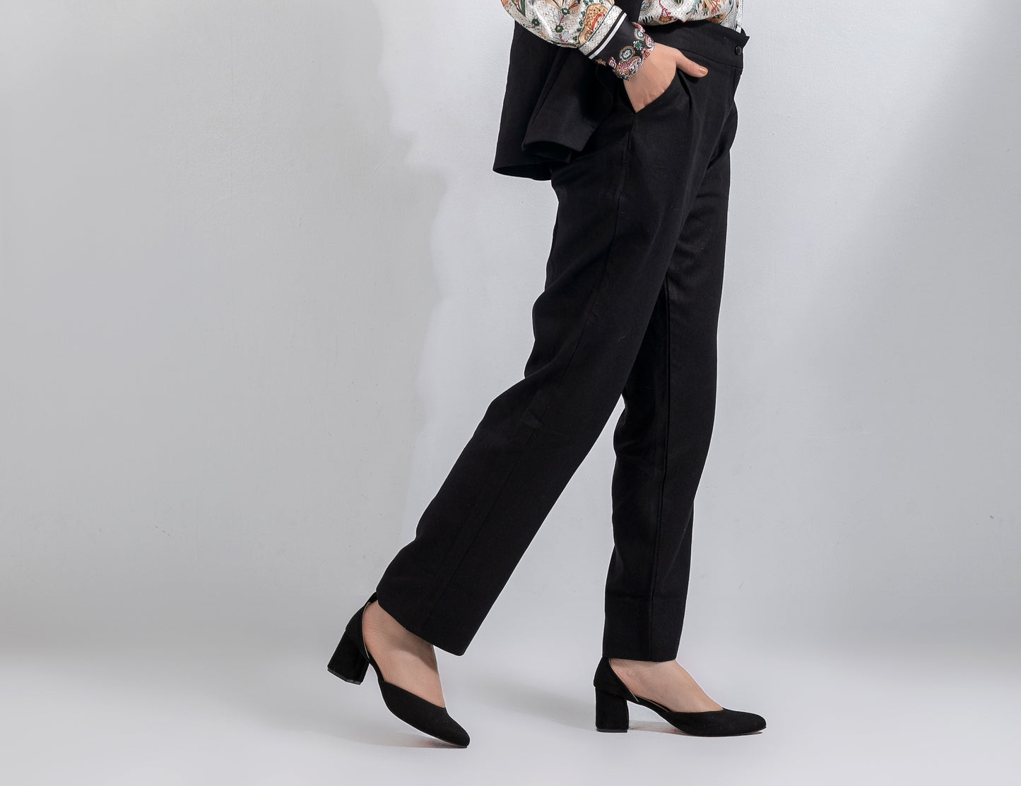 AURA black luxe pants