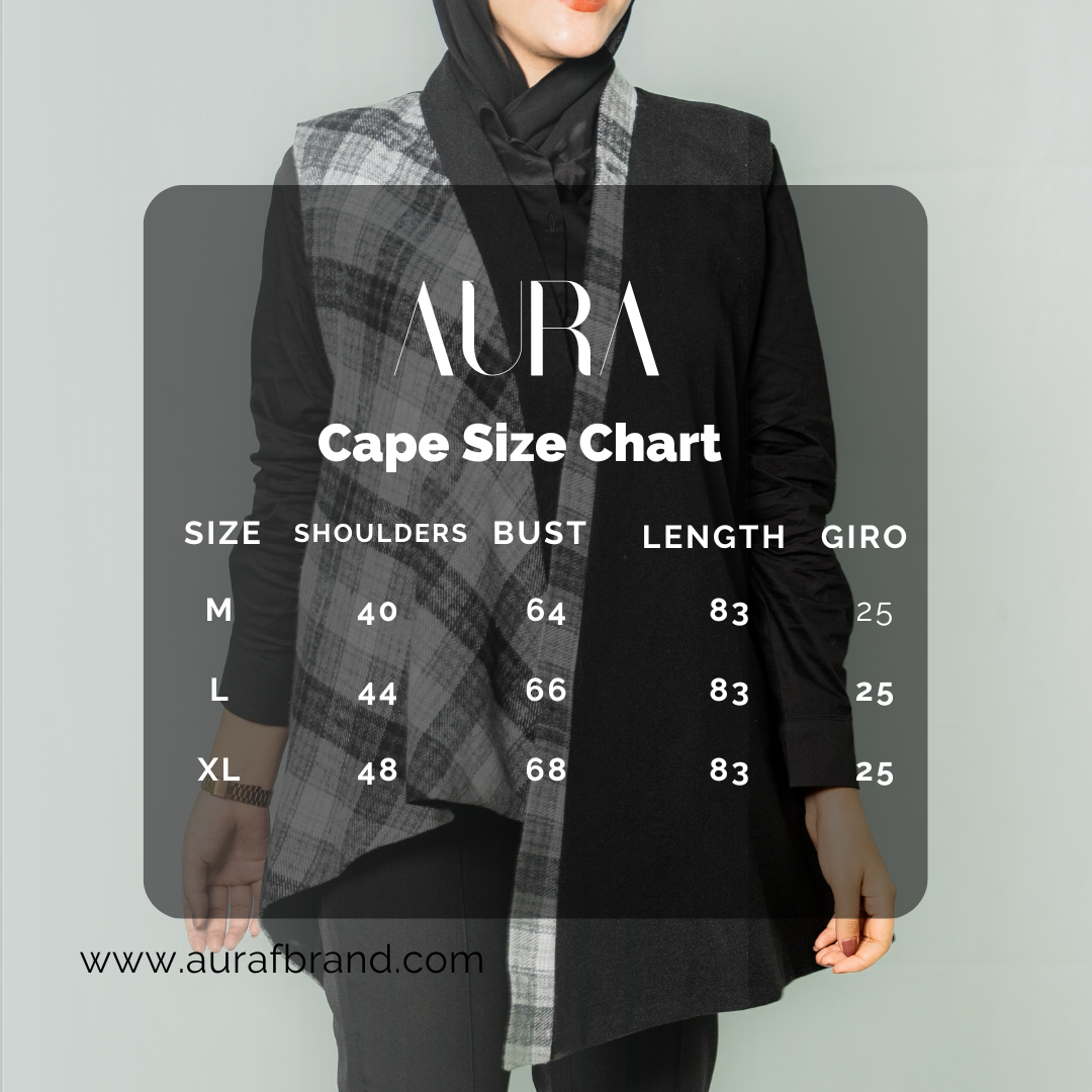 AURA luxury oversized sleeveless cape