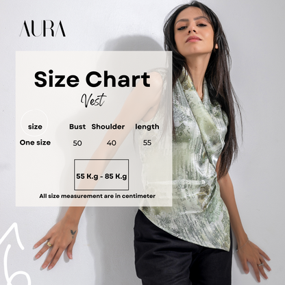 AURA Shimmery multi-size vest